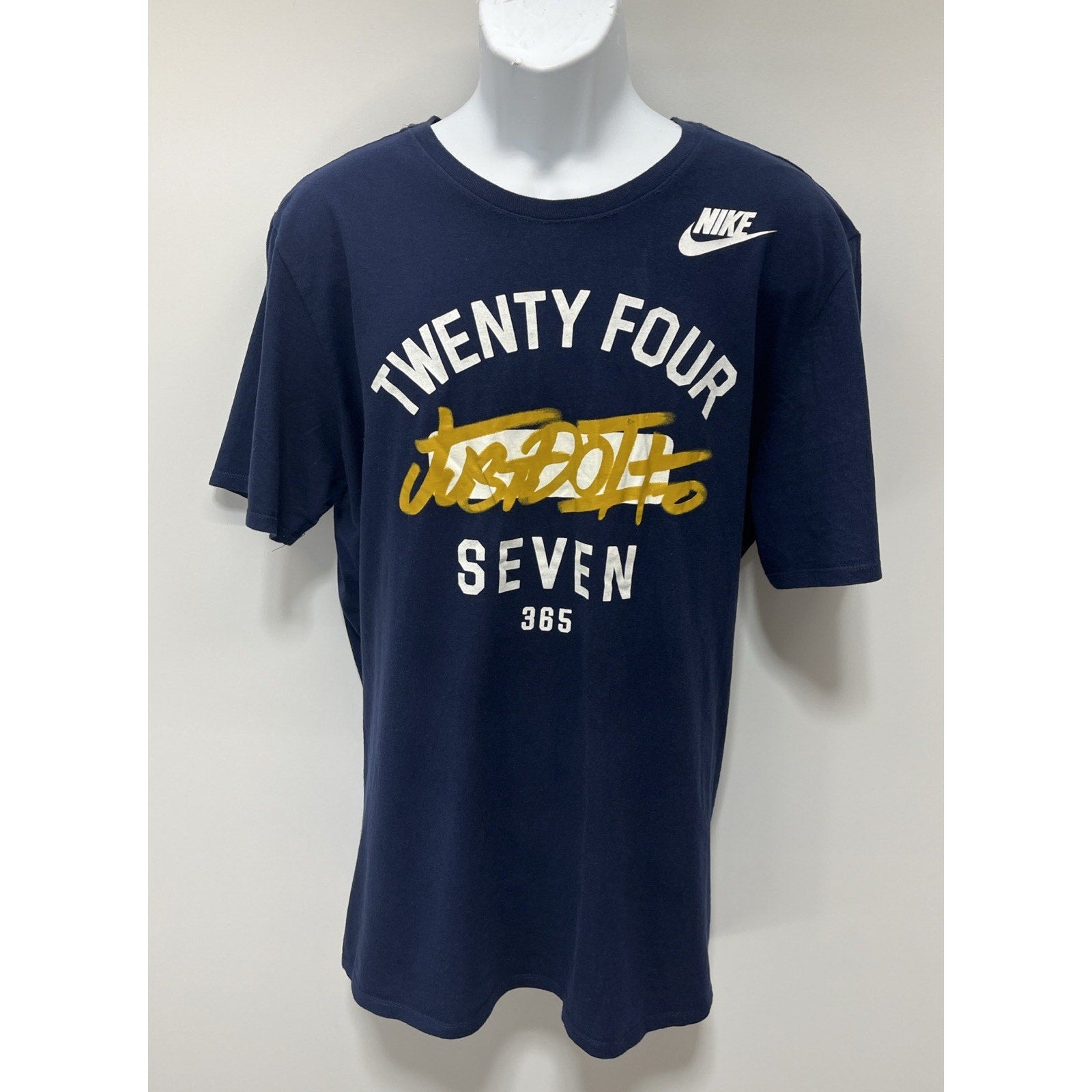 Nike Shirt Mens XL Blue 247 365 Just Do It Athletic Training Outdoors