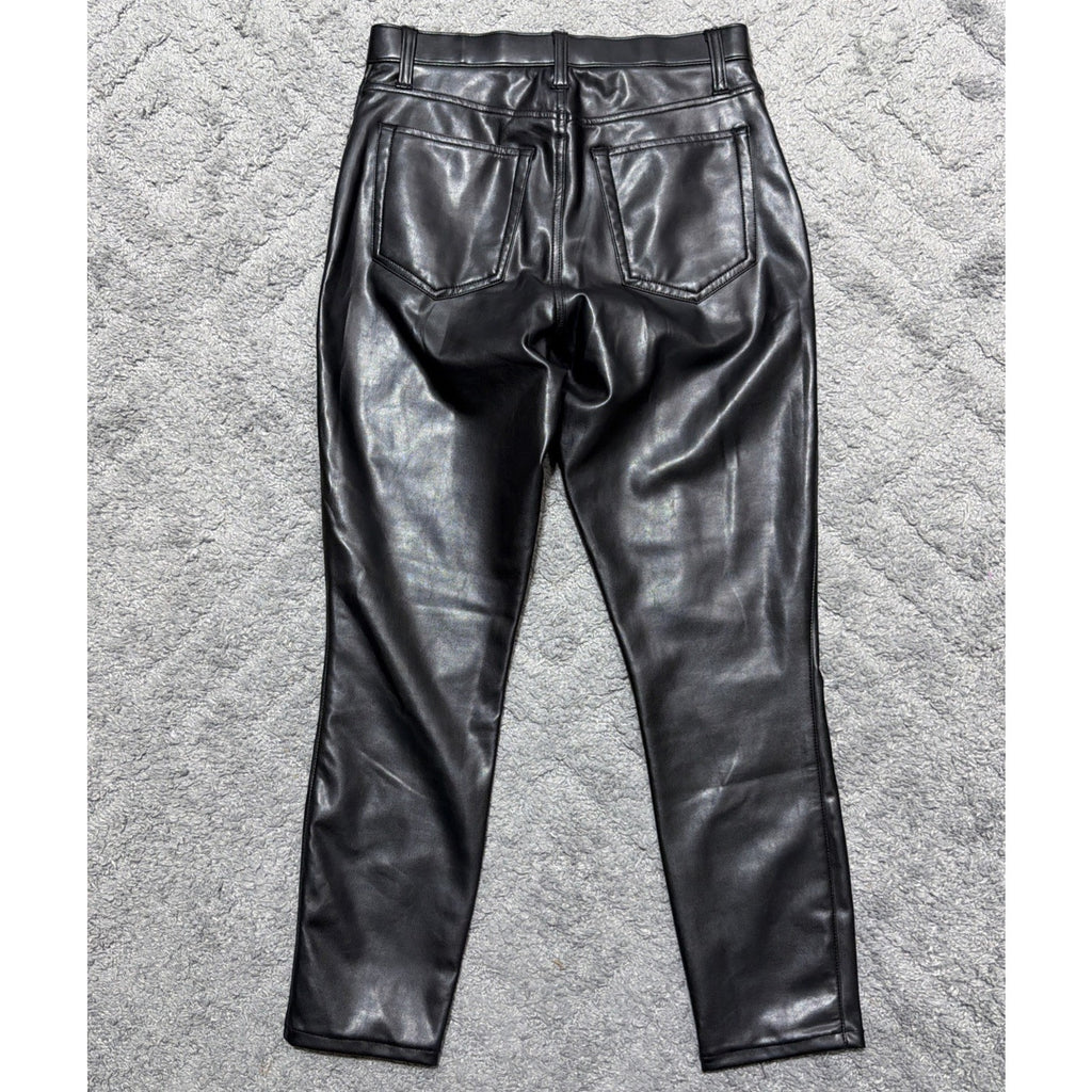 Abercrombie & Fitch Vegan Leather Skinny Pants Black High Rise Women’s 8/29 NWT