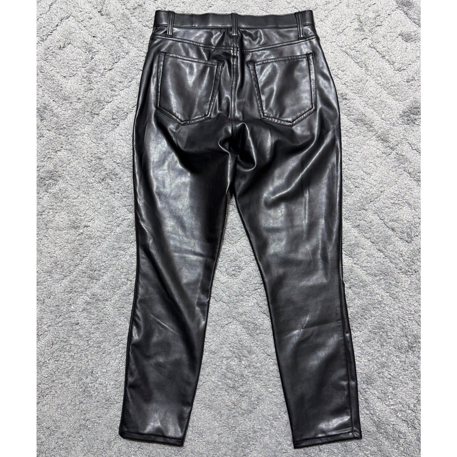 Abercrombie & Fitch Vegan Leather Skinny Pants Black High Rise Women’s 8/29 NWT