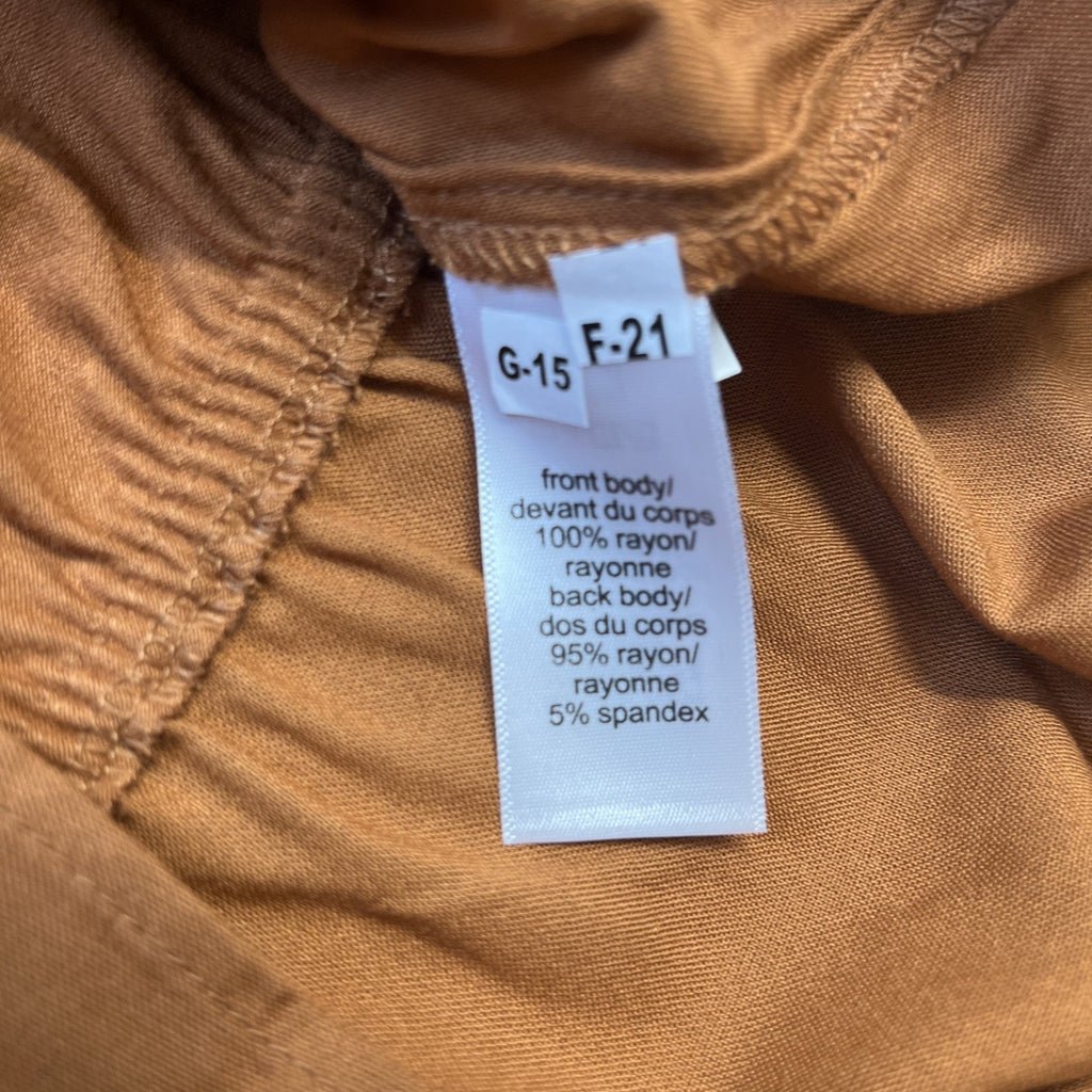 NWT Maurices Ruffle Surplice Tank Top Burnt Orange Fall Plus Size 1X