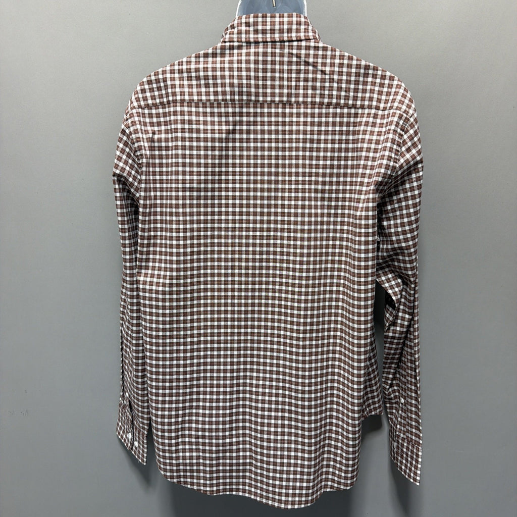 Bonobos Dress Shirt Auburn Plaid Casual Button Up Mens Size XL NWT Stretch