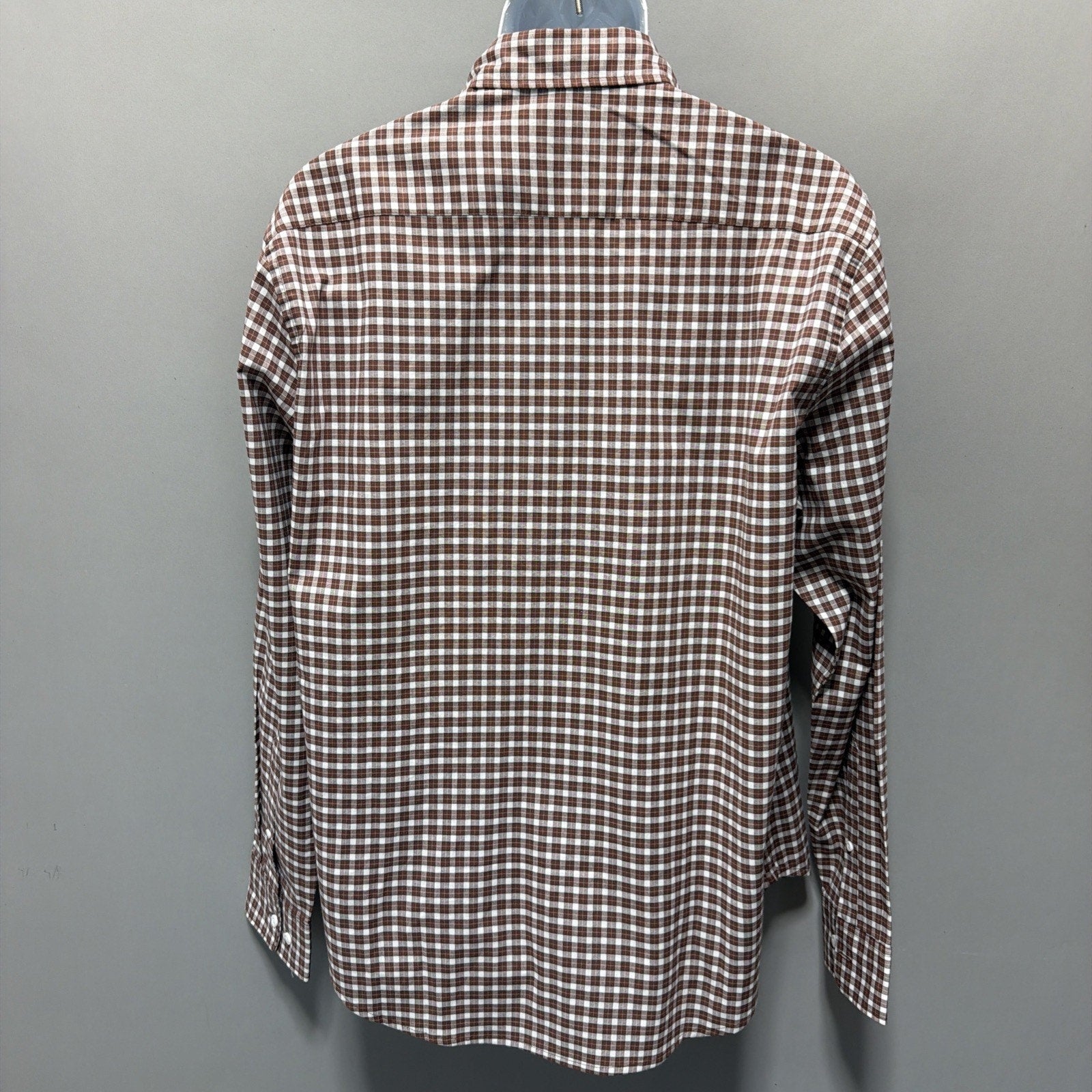 Bonobos Dress Shirt Auburn Plaid Casual Button Up Mens Size XL NWT Stretch