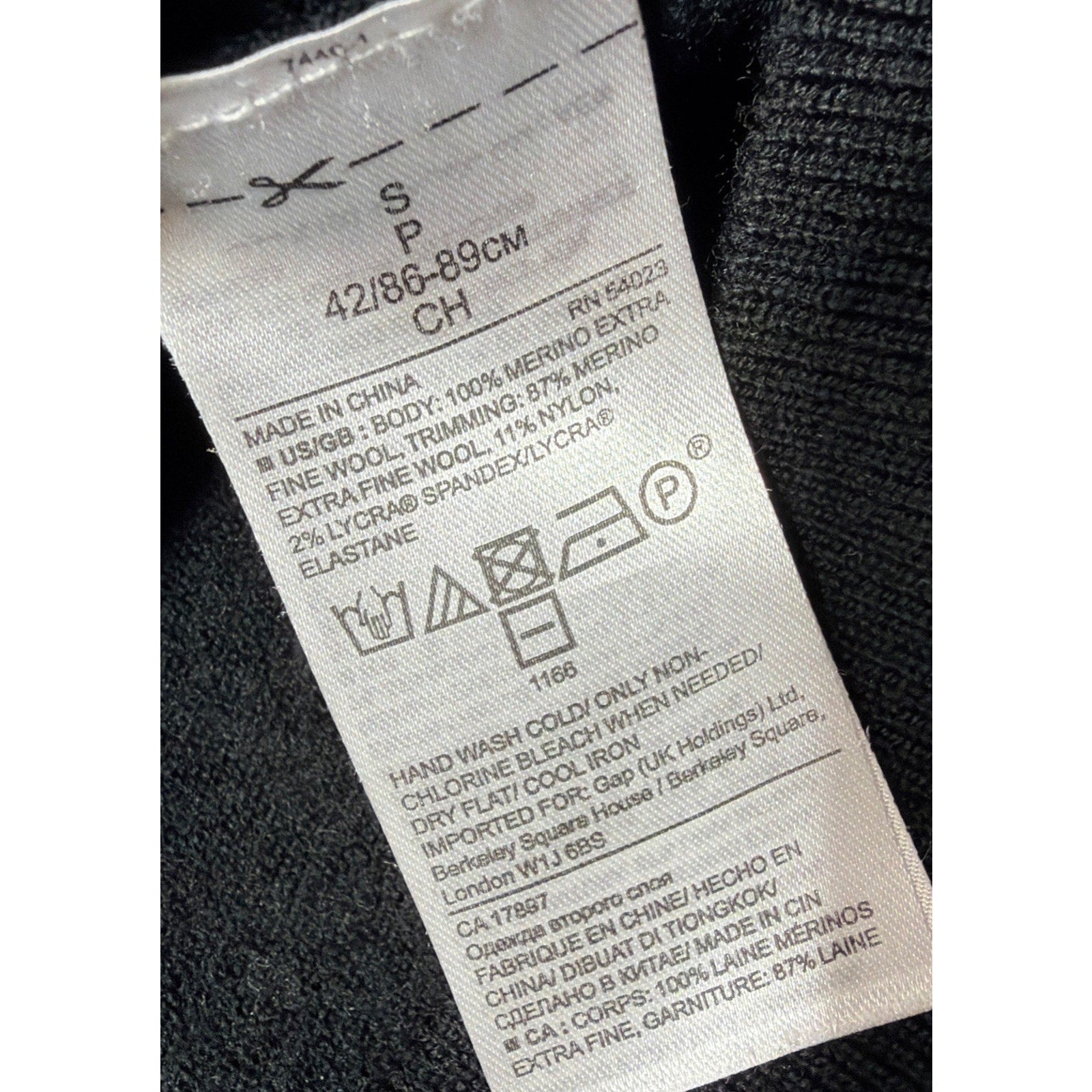 Banana Republic 100% Merino Wool Turtleneck Sweater Women’s Small Black