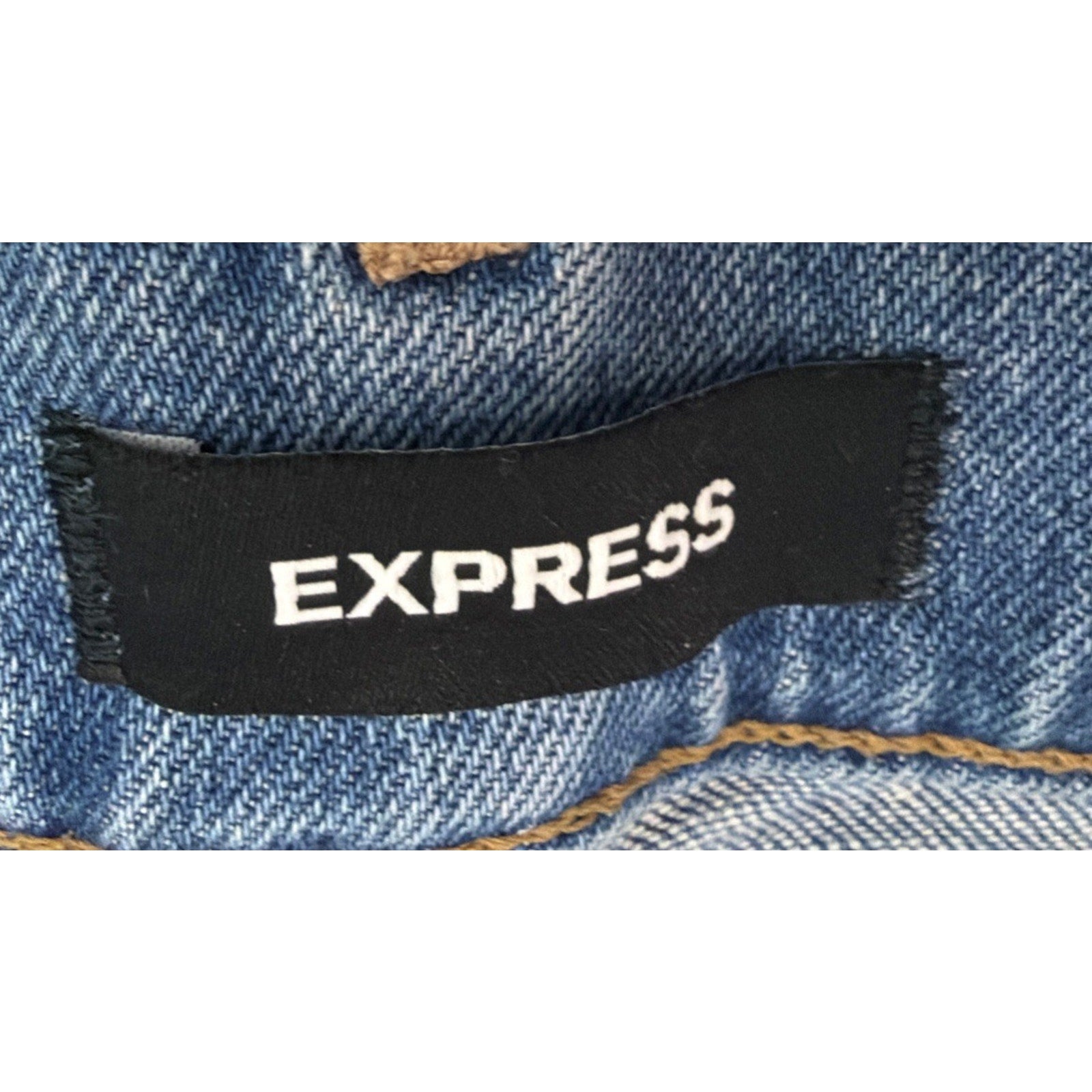 Express Women Floral Embroidered Boho Super High Rise Slim Denim Jeans Sz 10R