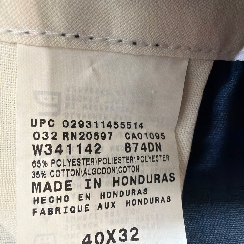 Dickies 874 Original Fit Men’s Sz 40x32 Chino Blue Work Pants Flat Front NWOT
