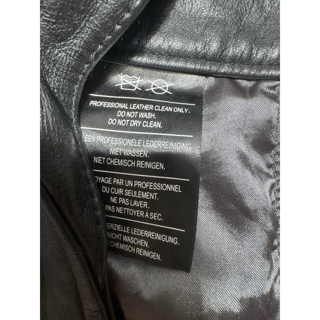 Harley-Davidson Leather Vest & Chaps Matching Set Green Wing Logo Black