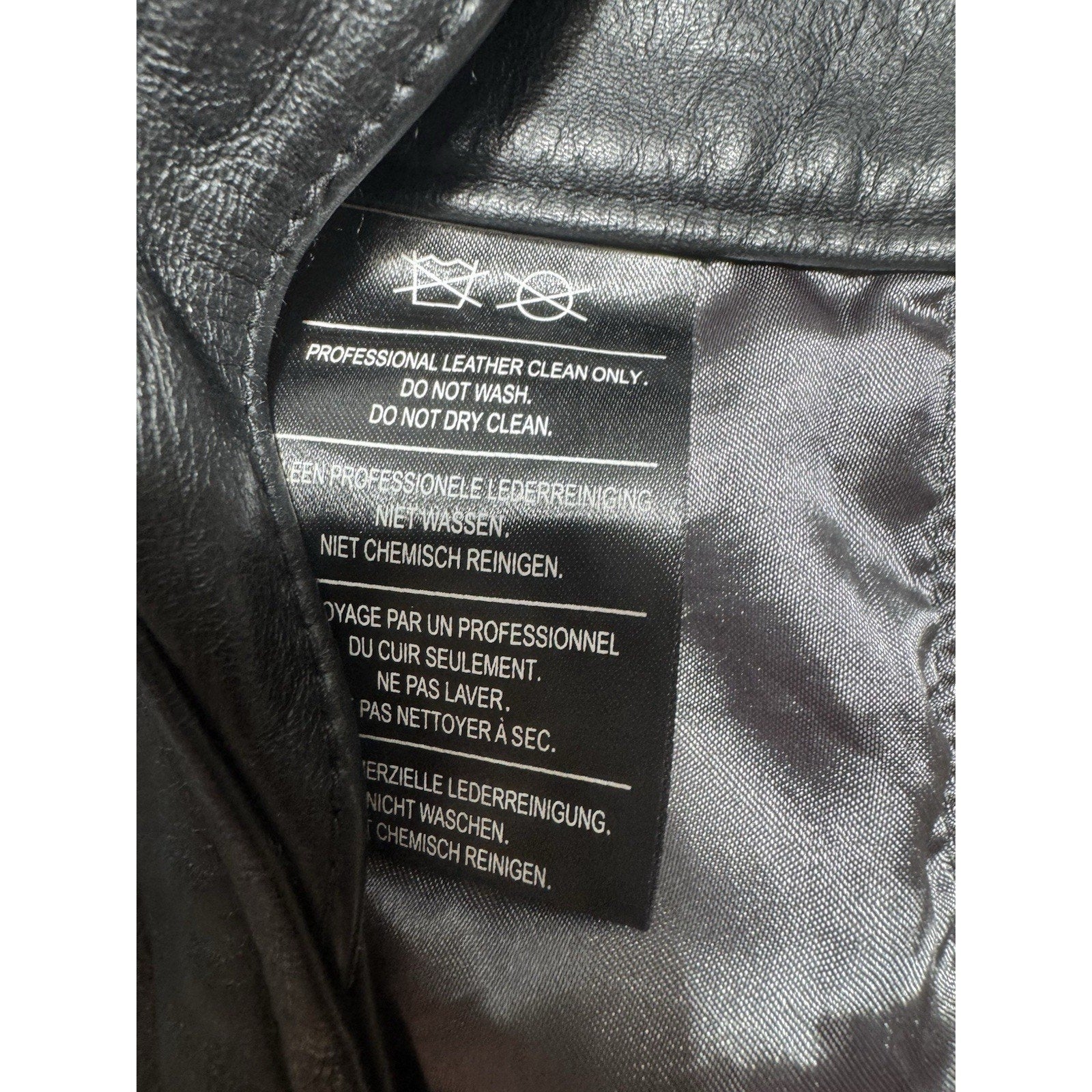Harley-Davidson Leather Vest & Chaps Matching Set Green Wing Logo Black