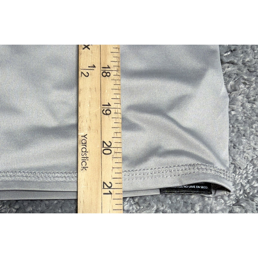 SPYDER Size M Boy Gray Stretch Crew Neck Long Sleeve Breathable Athletic Top 826