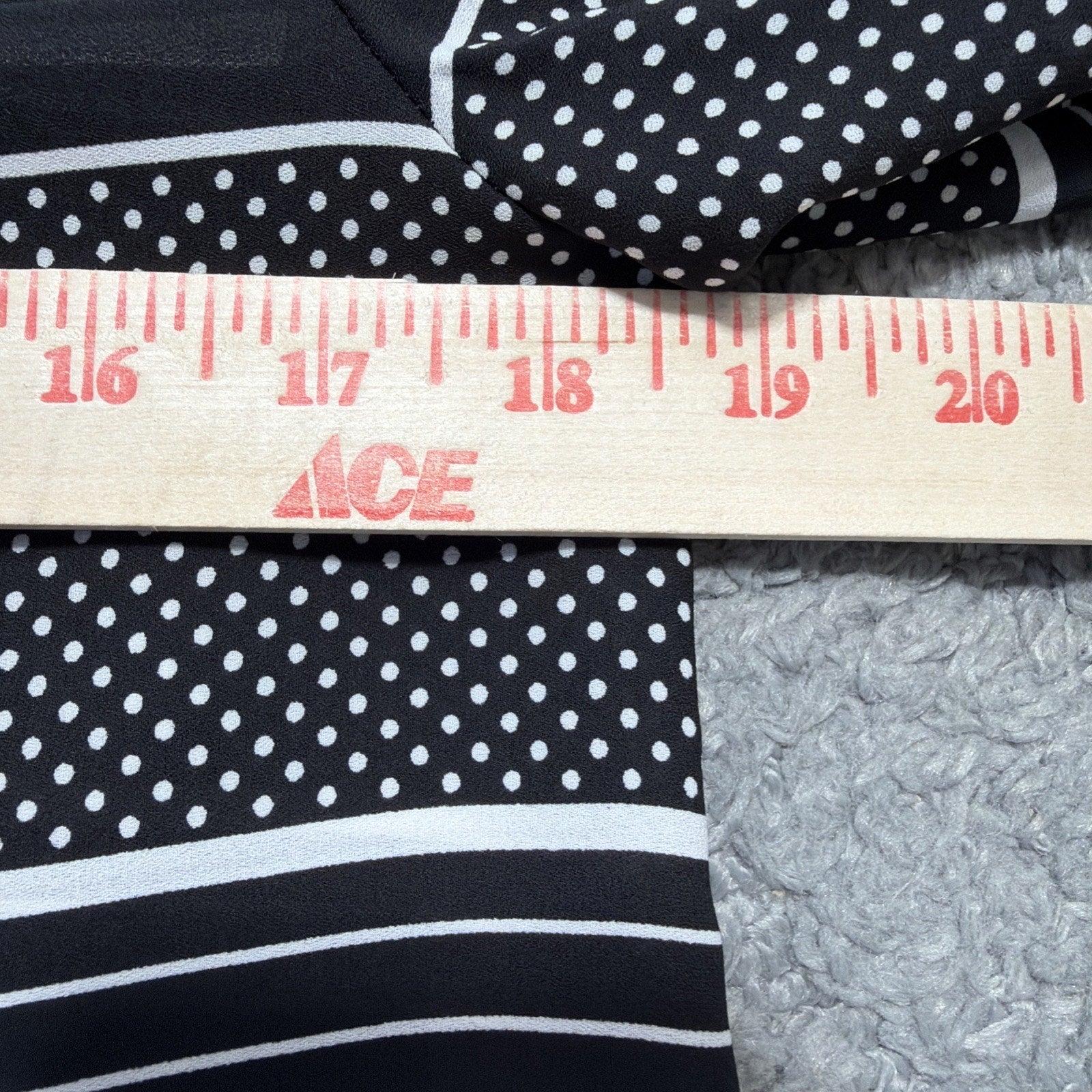Ann Taylor LOFT Blouse Top Size XS Black White Striped Long Adj. Tab Sleeves