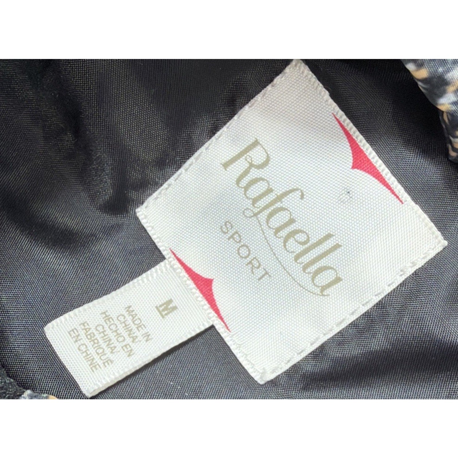 Rafaella Sport Women's Size M Herringbone Pattern Quilted Puffer Vest Zip Up