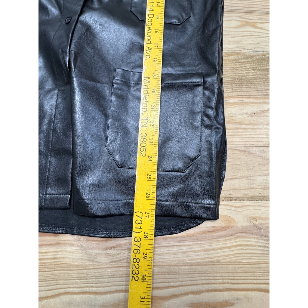 CIDER Black Long Sleeve Button Up Jacket Women’s S NWT