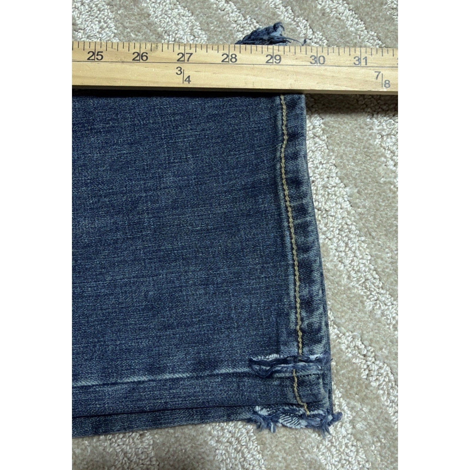 Wrangler Retro Slim Boot Cut Jeans Mens 29x30 Faded Blue Denim Western Work