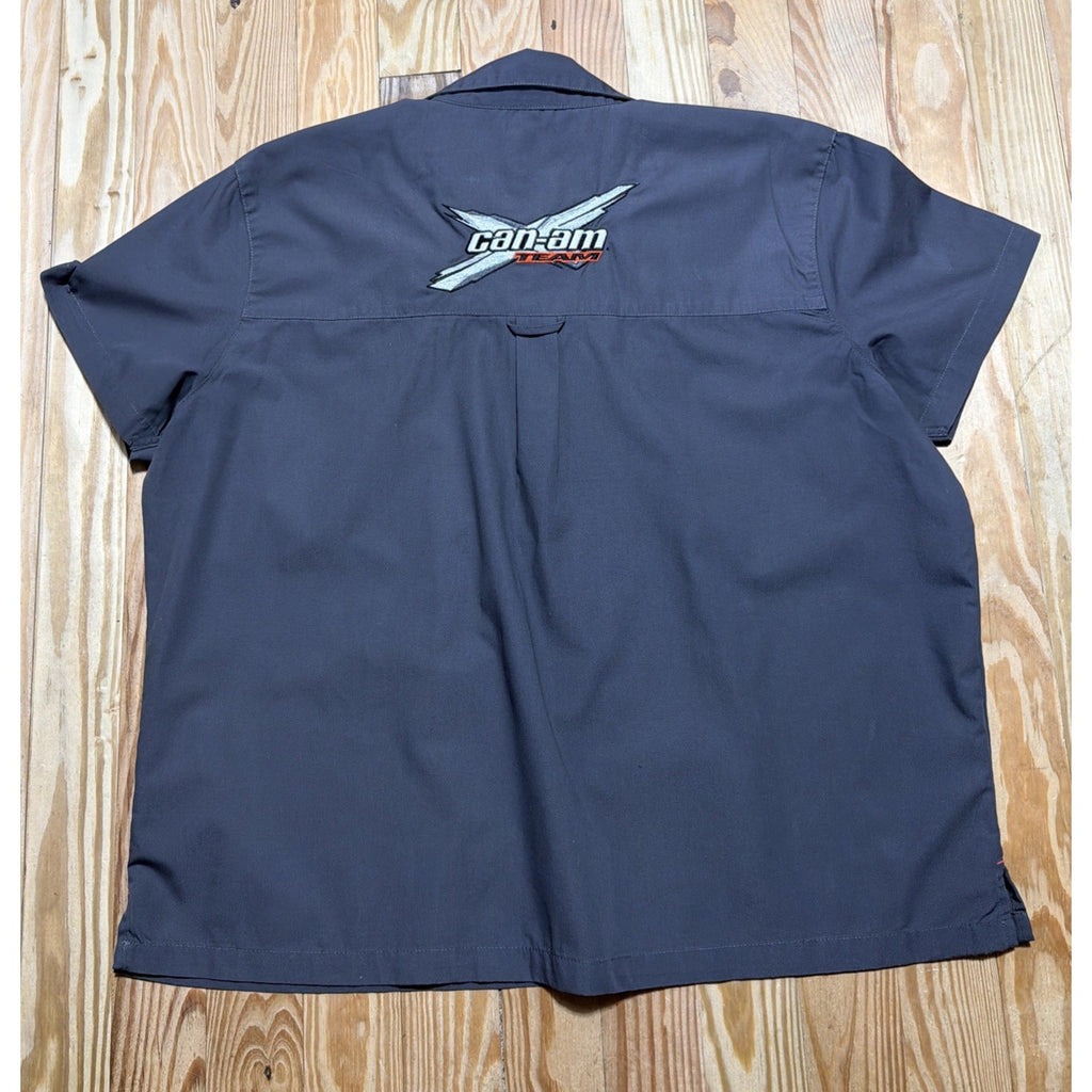 BRP Racing Shirt Team Can-Am Heavyweight Short Sleeve Snap Up Pocket Mens 3XL