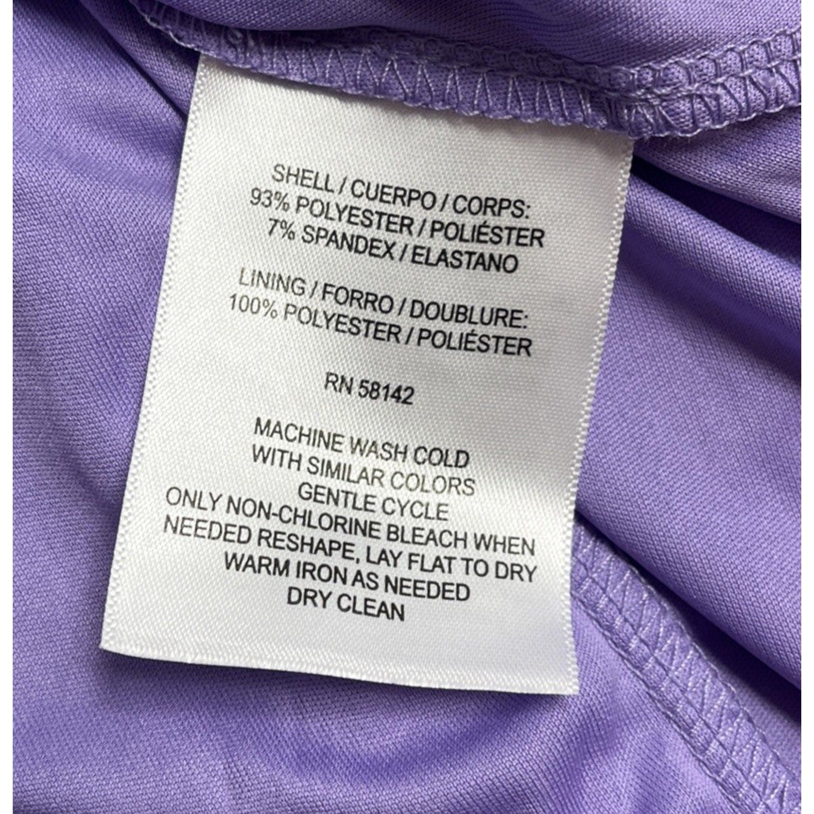 NWT London Times Women's Lined Short Sleeve Ruffle Wrap Dress, Violet Tulip 14