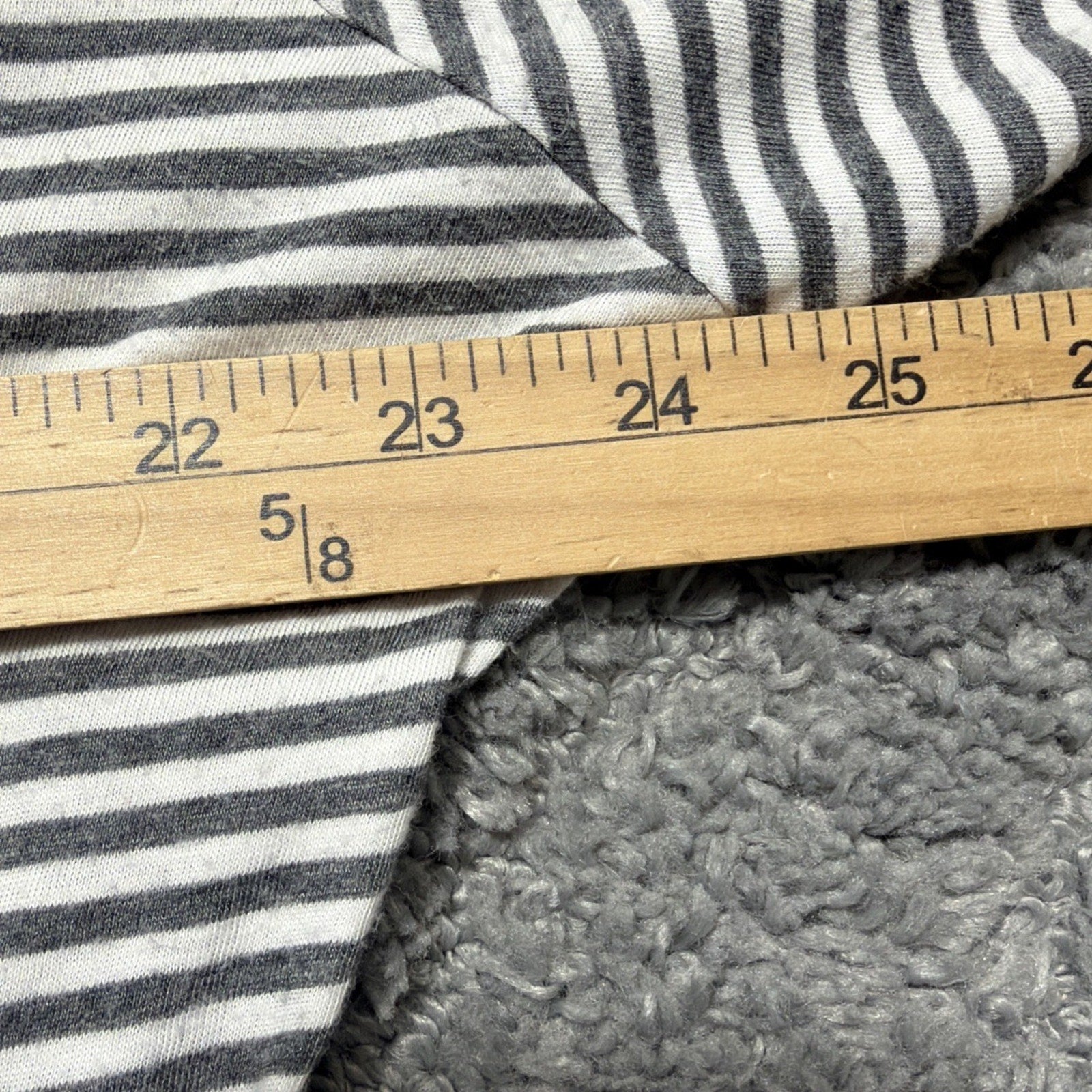 Express Women's Striped Flutter Sleeve Oversized Blouse Top Tunic Size Small