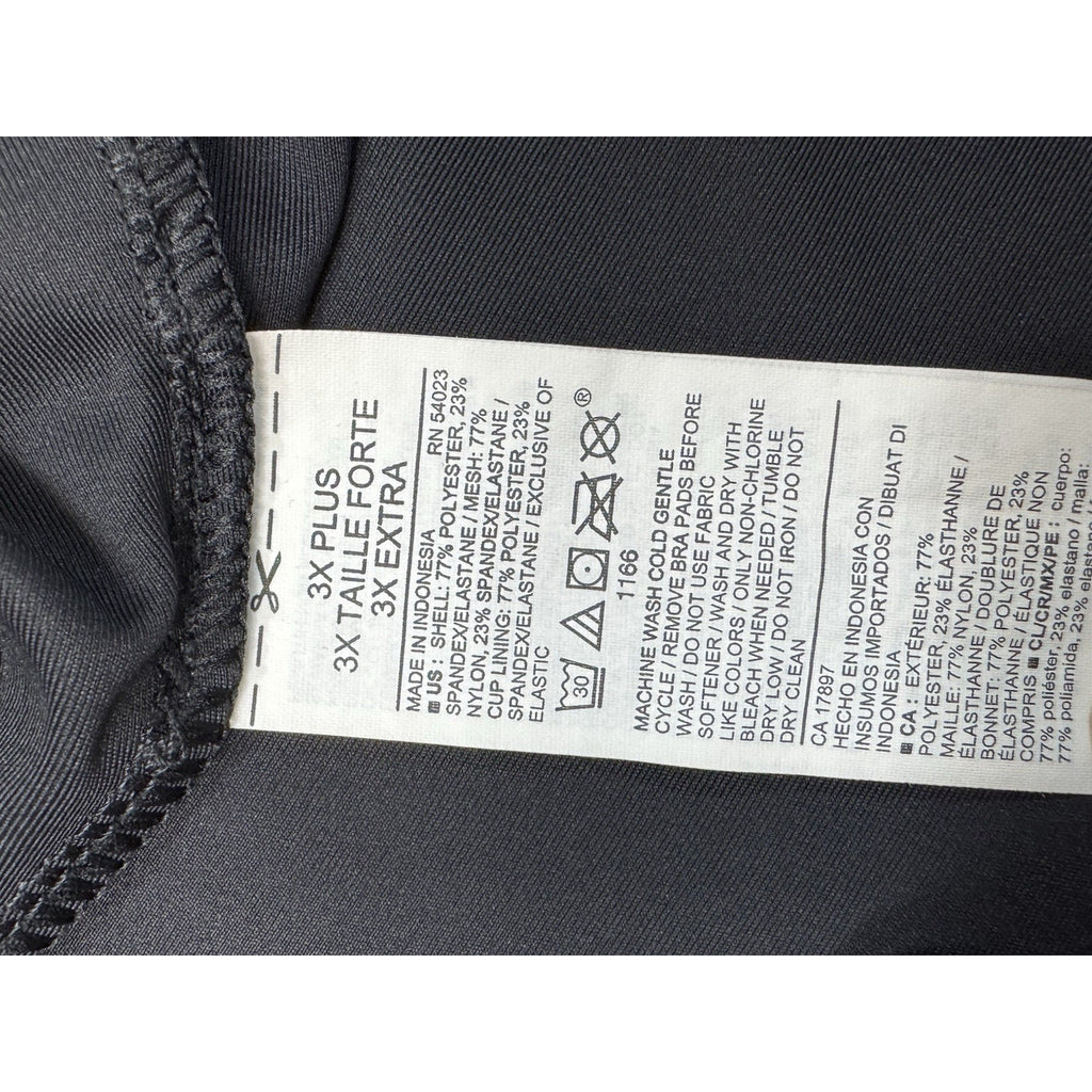 Old Navy Active Women’s Plus 3X Tank Top Black Semi-fitted Halter Top Go-Dry