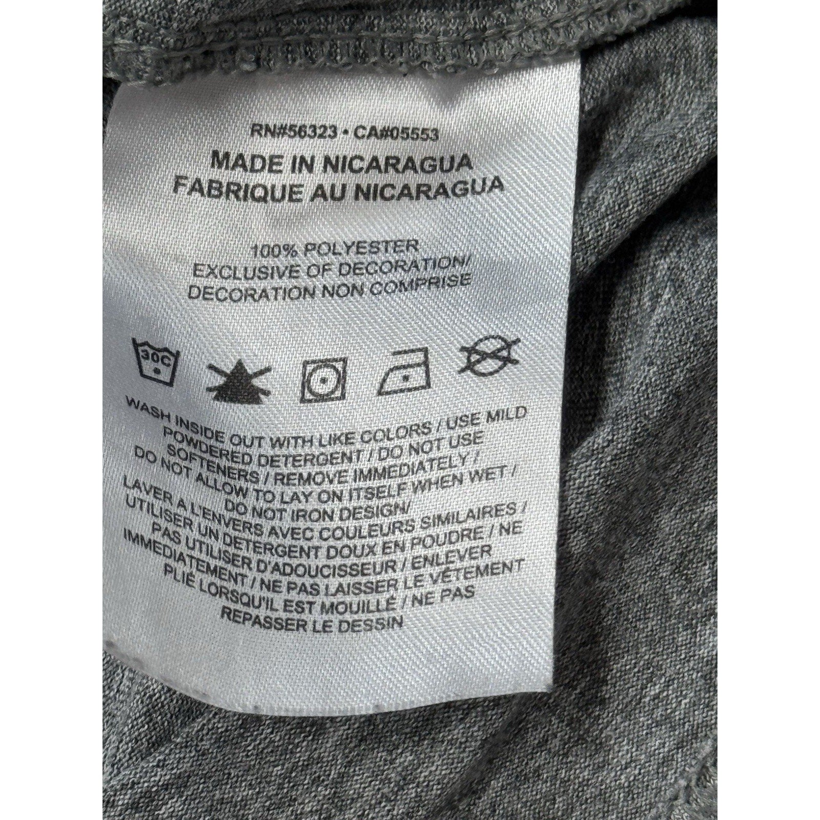 Nike Dri-Fit Basic Gray Classic T-Shirt Men’s Size Large