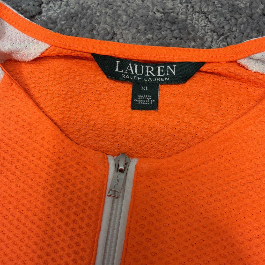 Ralph Lauren LRL Active 1/4 Zip Top Women XL Long Sleeve Running Exercise Yoga