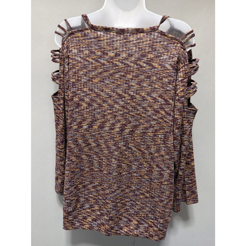 CATO Est. 1946, Pullover Sweater, Multicolor, Open Shoulder, Size 18-20W, New