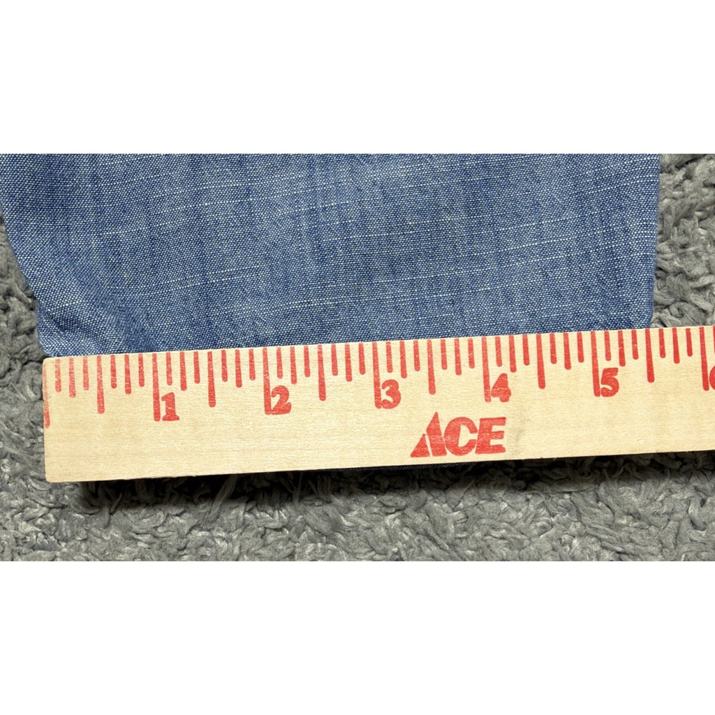 J Crew Cotton Pants Womens M Blue Chambray Drawstring Pull On Casual Cropped
