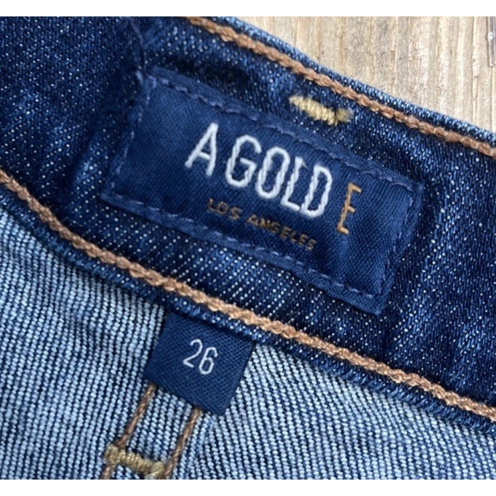 AGOLDE Jaden High Rise Cut Off Denim Shorts Size 26