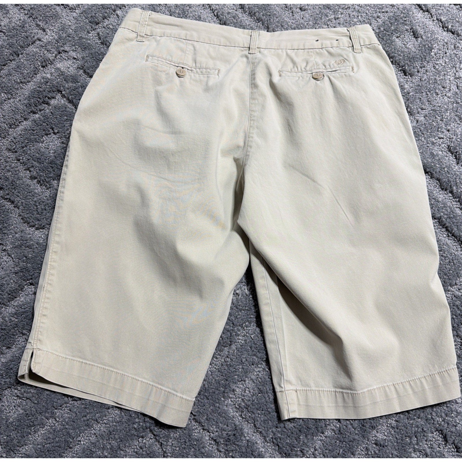 IZOD Women’s Stretch Khaki Chino Capri Pants Size 12 Preppy Beach Casual