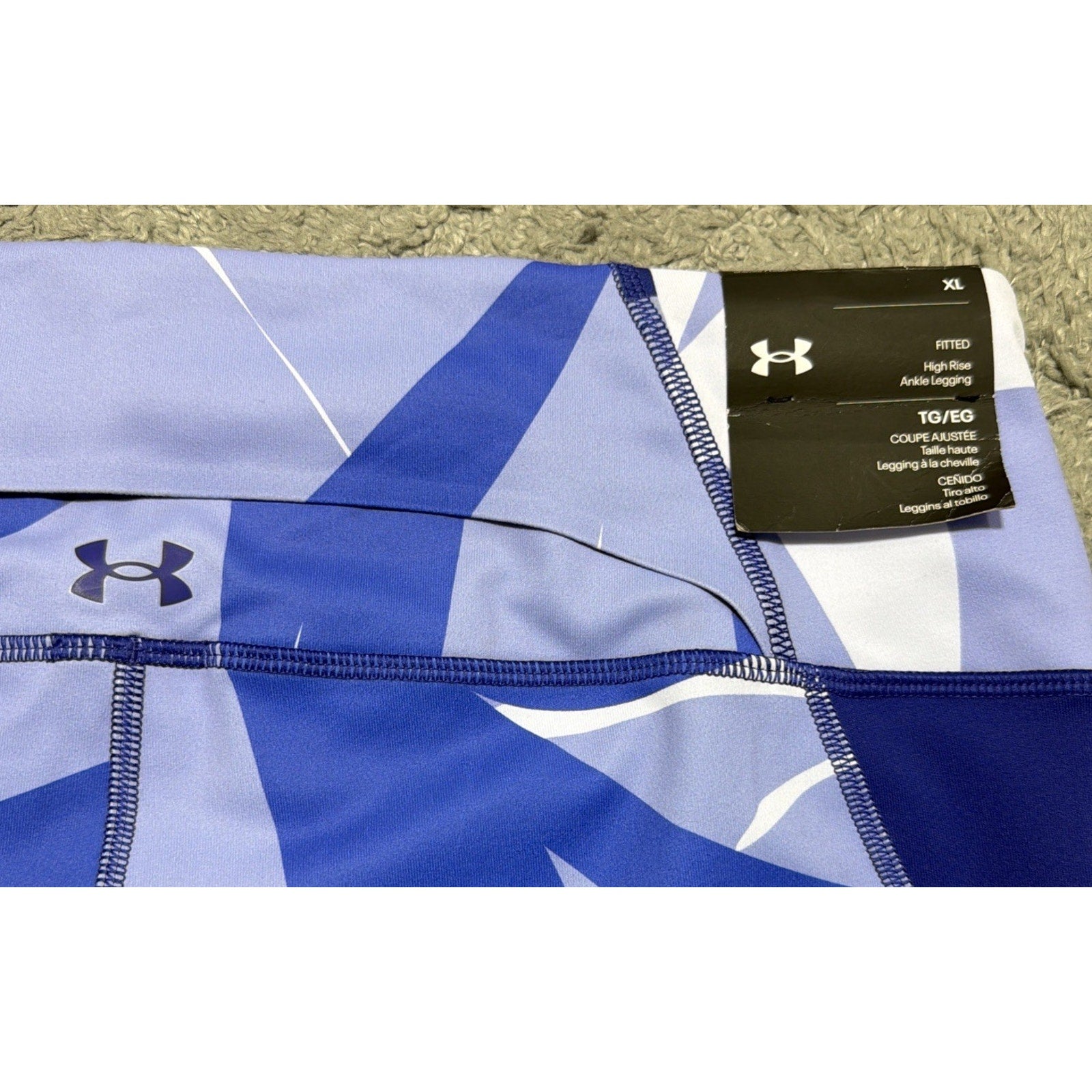 Women's Under Armour UA Reflect Printed High Rise Ankle Leggings Size XL NWT