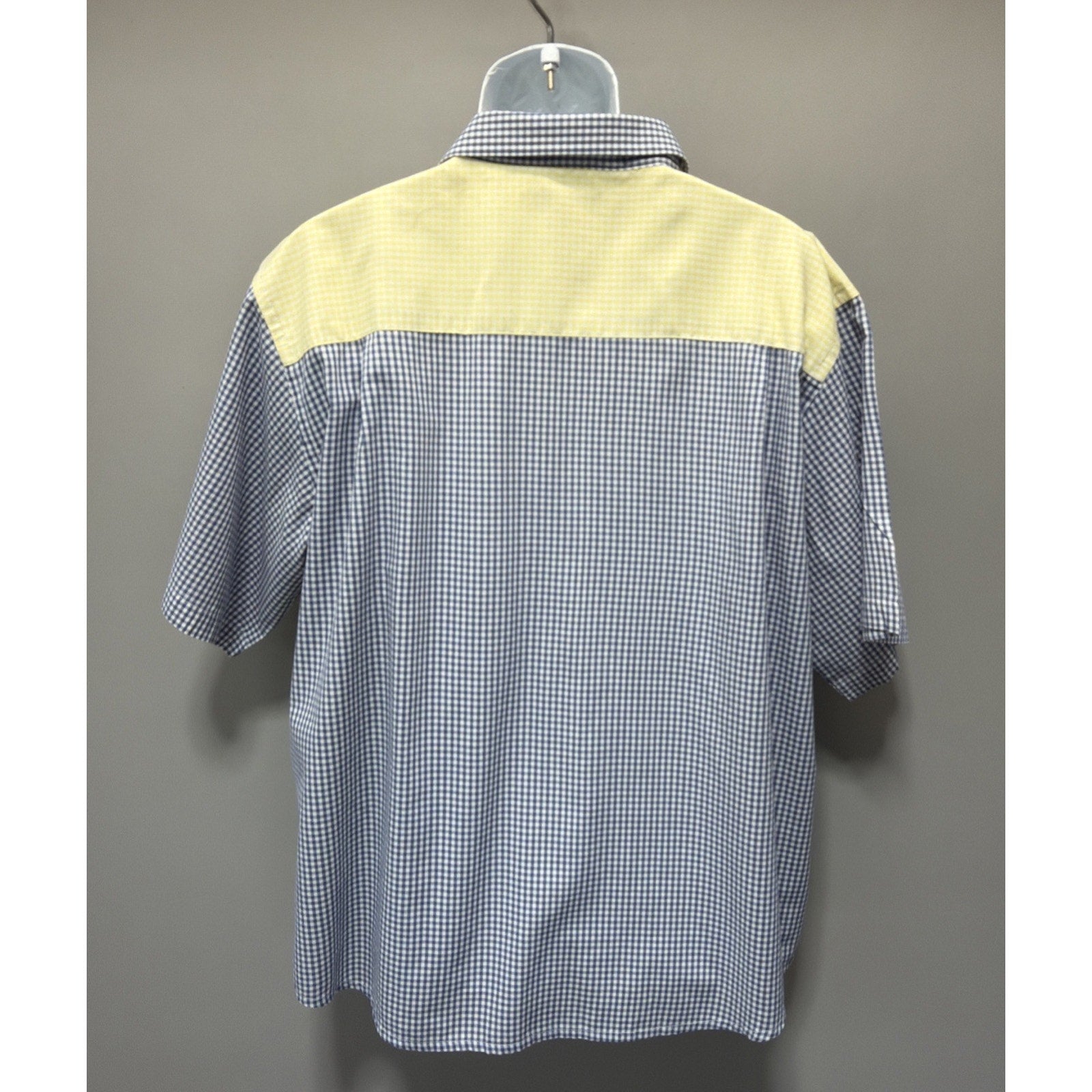Vintage Irvine Park Gingham Plaid Color Block Button Down Shirt Y2K XL