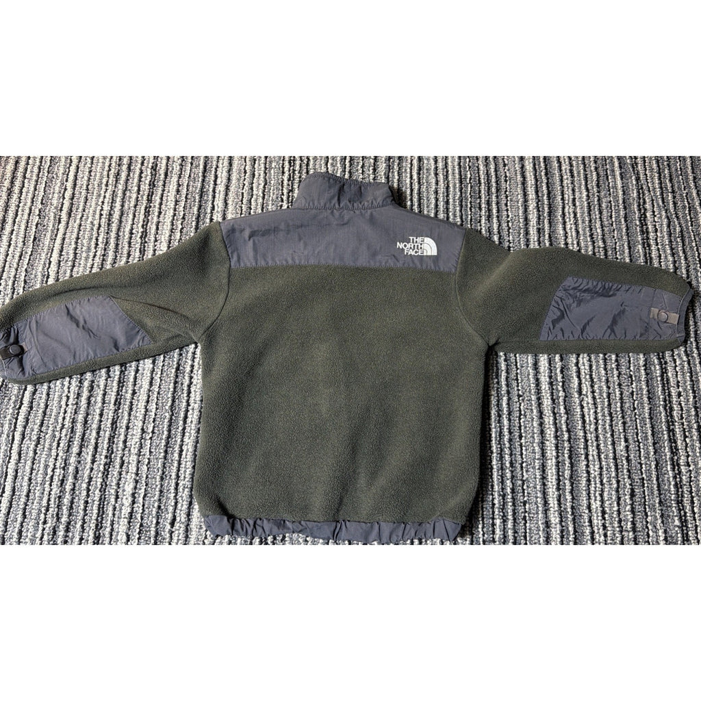 The North Face Denali Jacket Boys Youth XXS Gray Green Full Zip Polartec