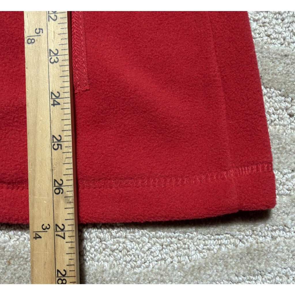 Calvin Klein Performance Women Red Fleece Track Jacket XL Smart Phone Pocket