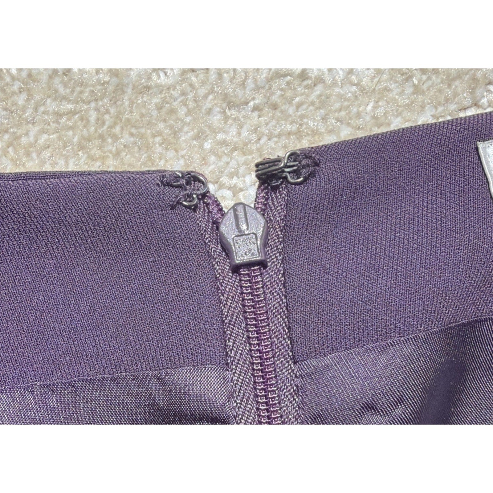 90s Vintage Mini Skirt Purple Pencil Skirt Office Aesthetic Lined Size 12 NWT