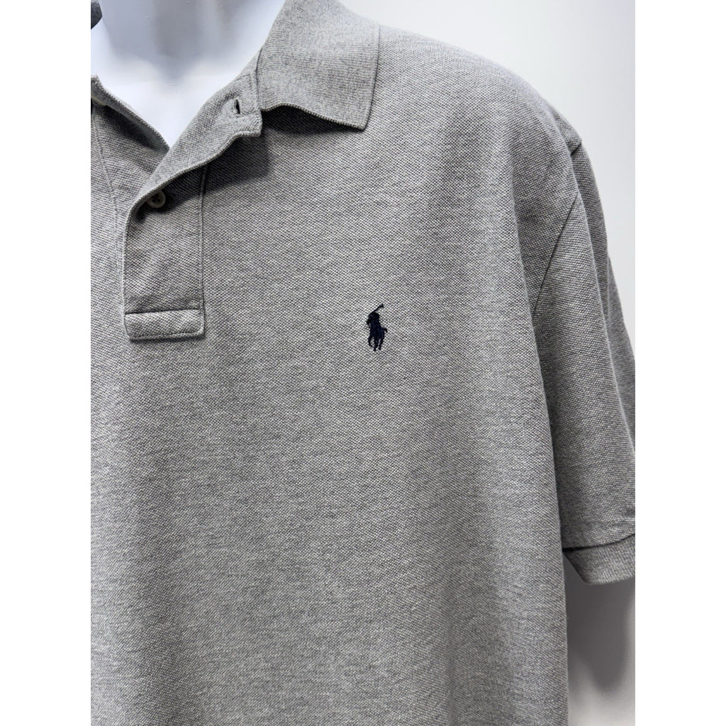 Polo Ralph Lauren Gray Cotton Black Pony Short Sleeve Men’s Size X-Large