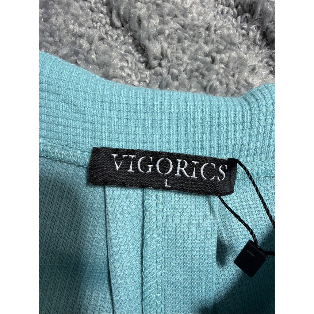 Vigorics Romper Jumpsuit Large Sleeveless Blue New Women's Pockets 0718