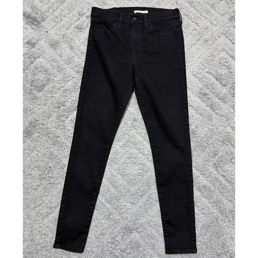 Levi’s 720 High Rise Super Skinny Jeans Womens 30x30 Black Stretch Denim Slim