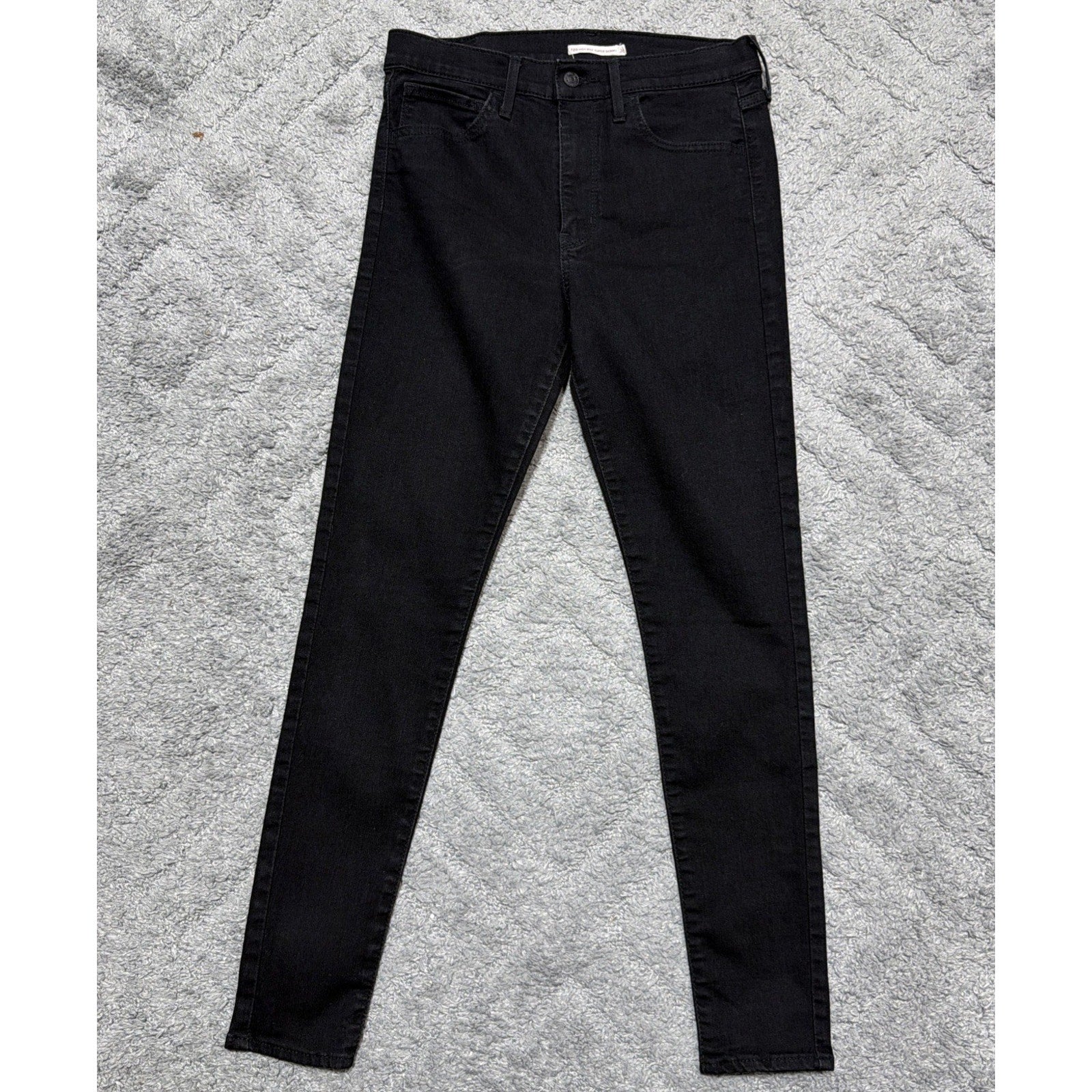 Levi’s 720 High Rise Super Skinny Jeans Womens 30x30 Black Stretch Denim Slim