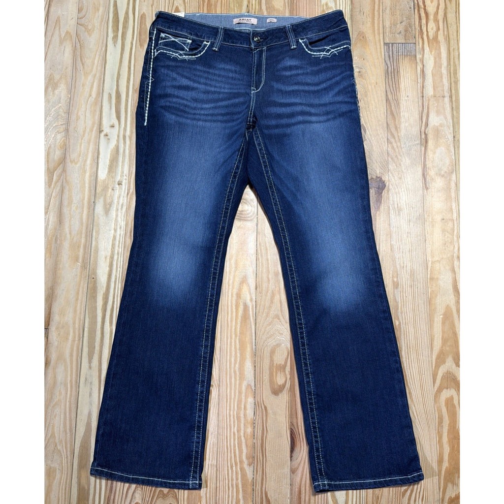 Ariat R.E.A.L. Jeans Womens 18WL Marine Mid Rise Entwined Bootcut NWT 10017510