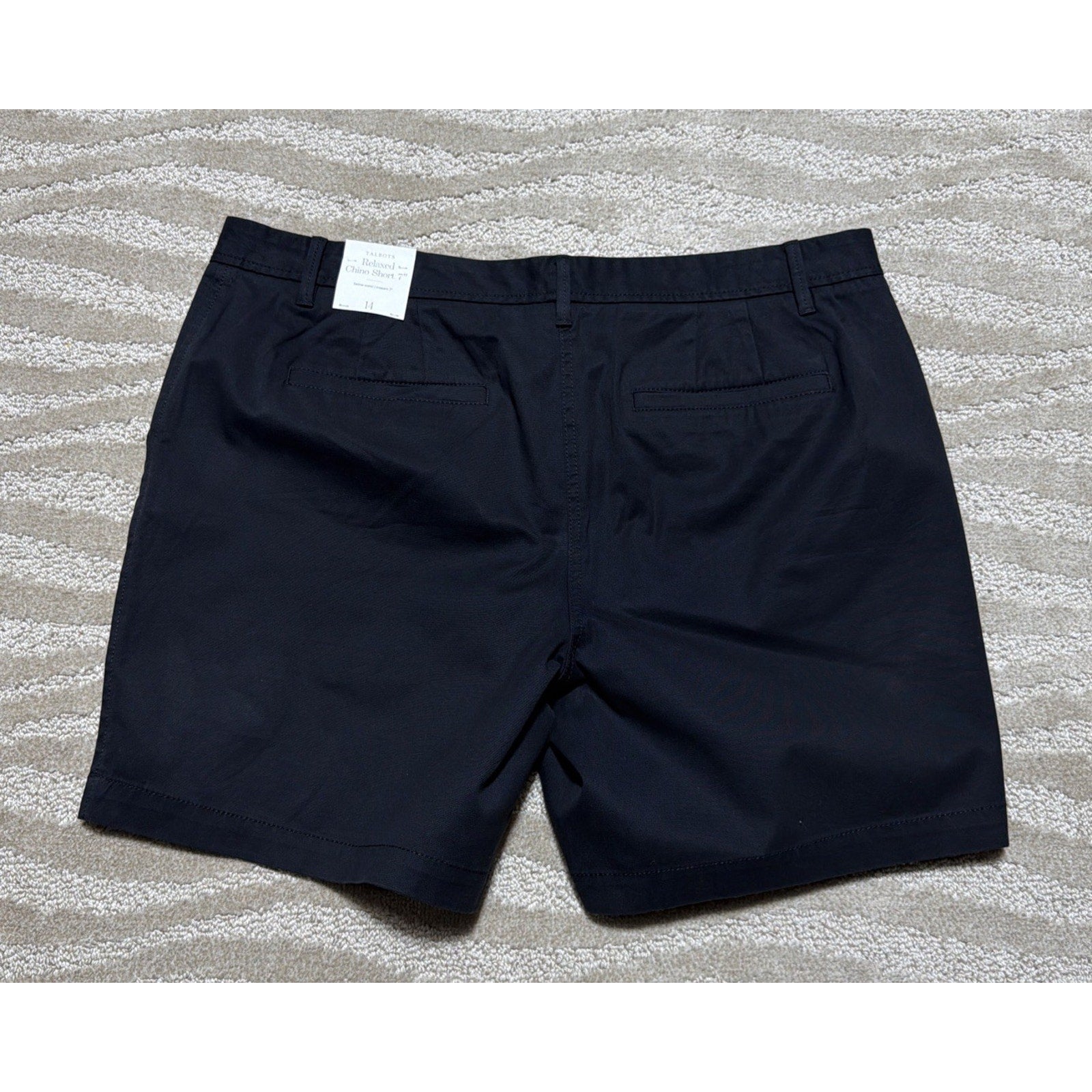 Talbots Women’s Size 14 Relax Super Soft Chino Shorts 7” Inseam Black NWT