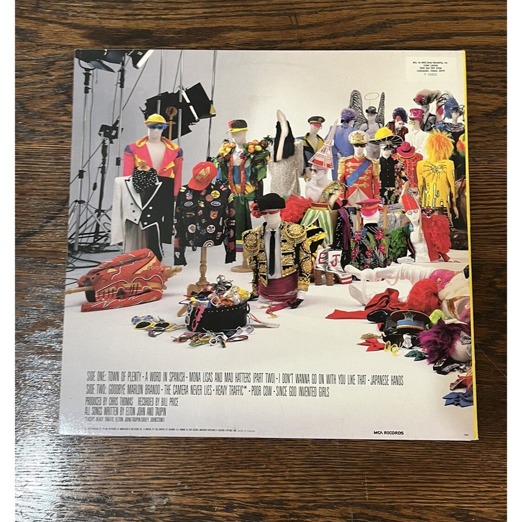 Elton John "Reg Strikes Back"1988 Vinyl MCA-6240 Gatefold Record LP Inner NM-/EX