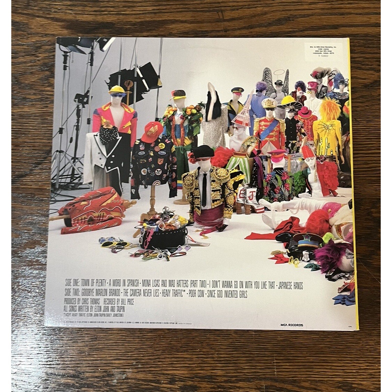 Elton John "Reg Strikes Back"1988 Vinyl MCA-6240 Gatefold Record LP Inner NM-/EX