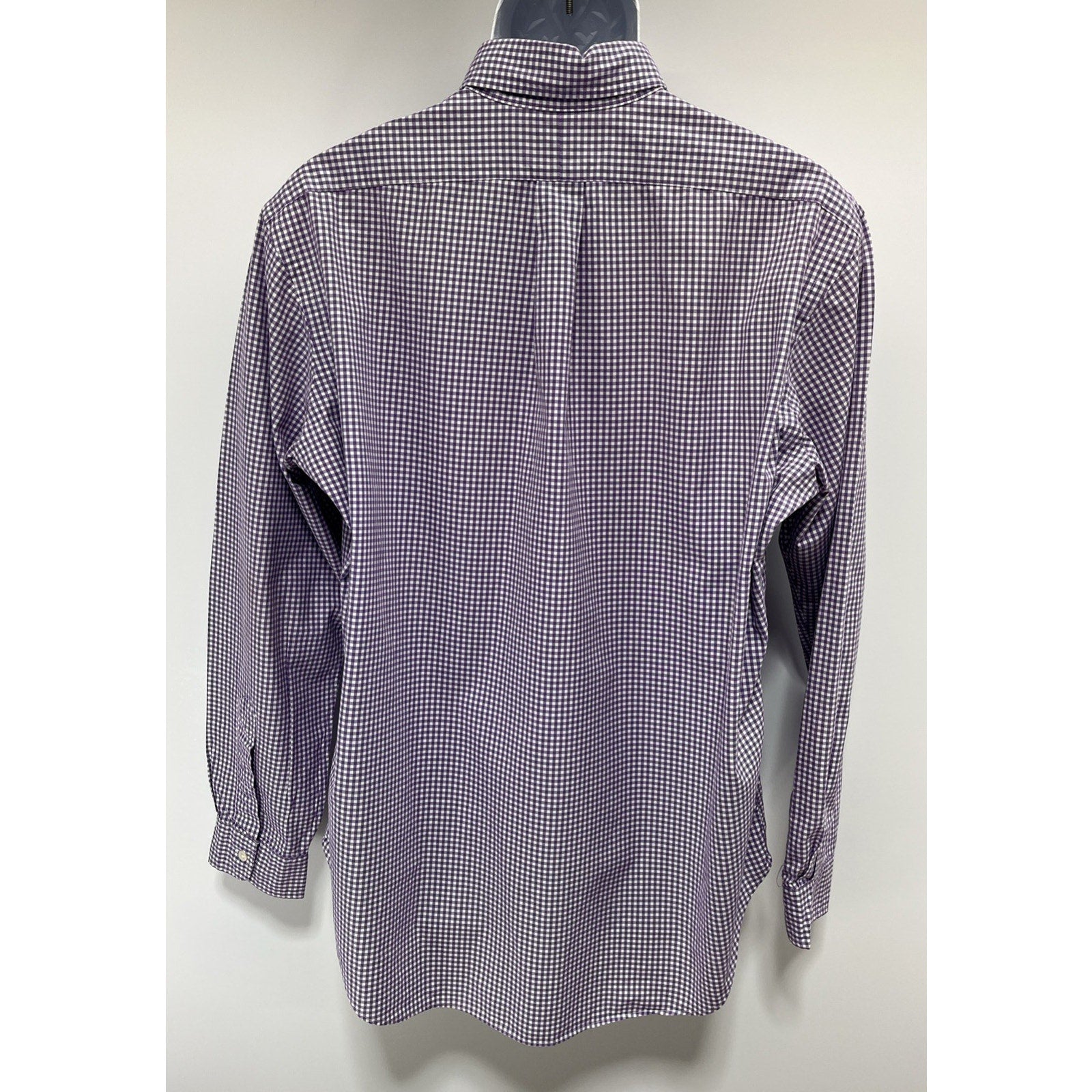 Ralph Lauren Shirt Men’s L Purple Gingham Classic Fit Button Up Long Sleeve