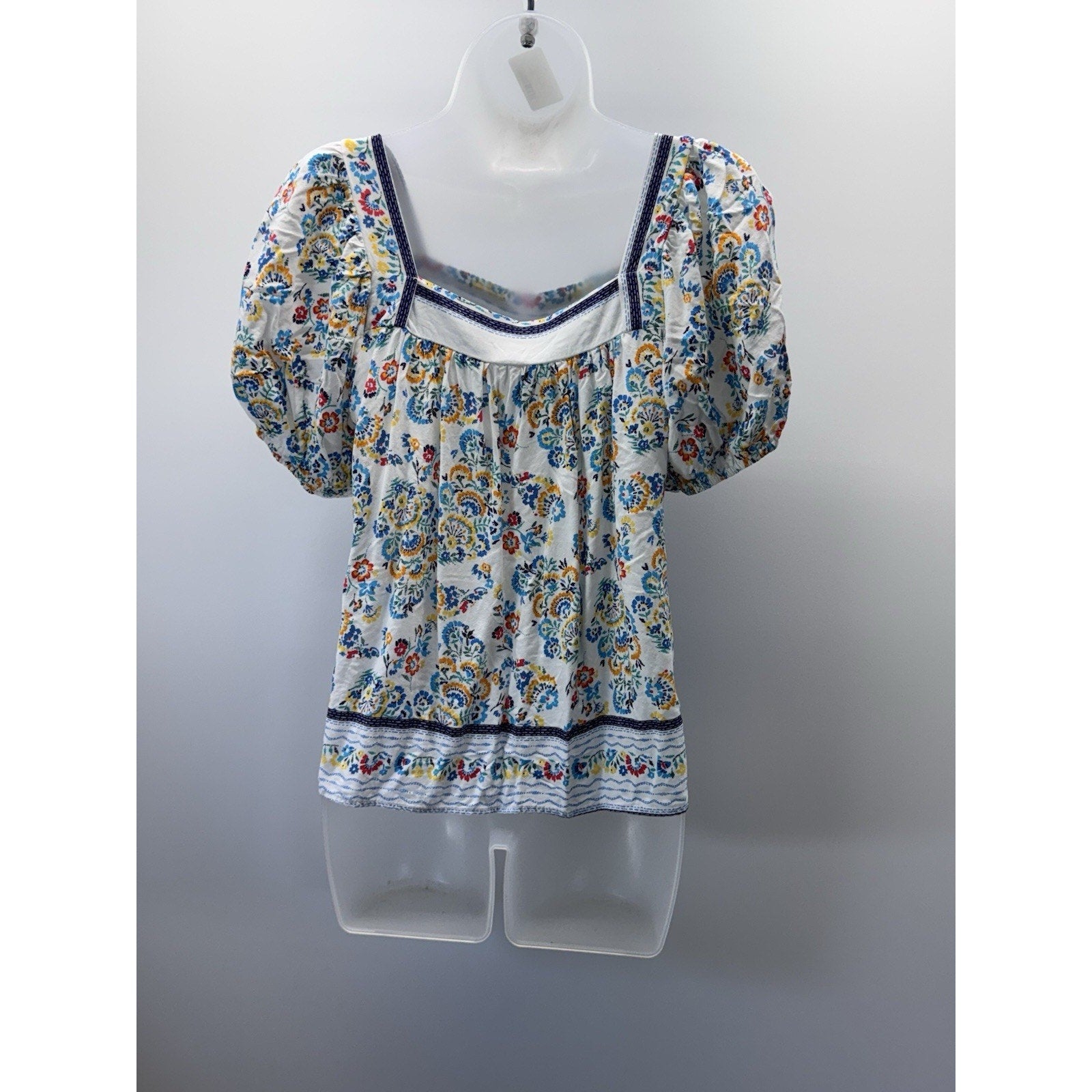 Ces Femme Oversized Fit Square Neck Short Puff Sleeve Women’s Size Small