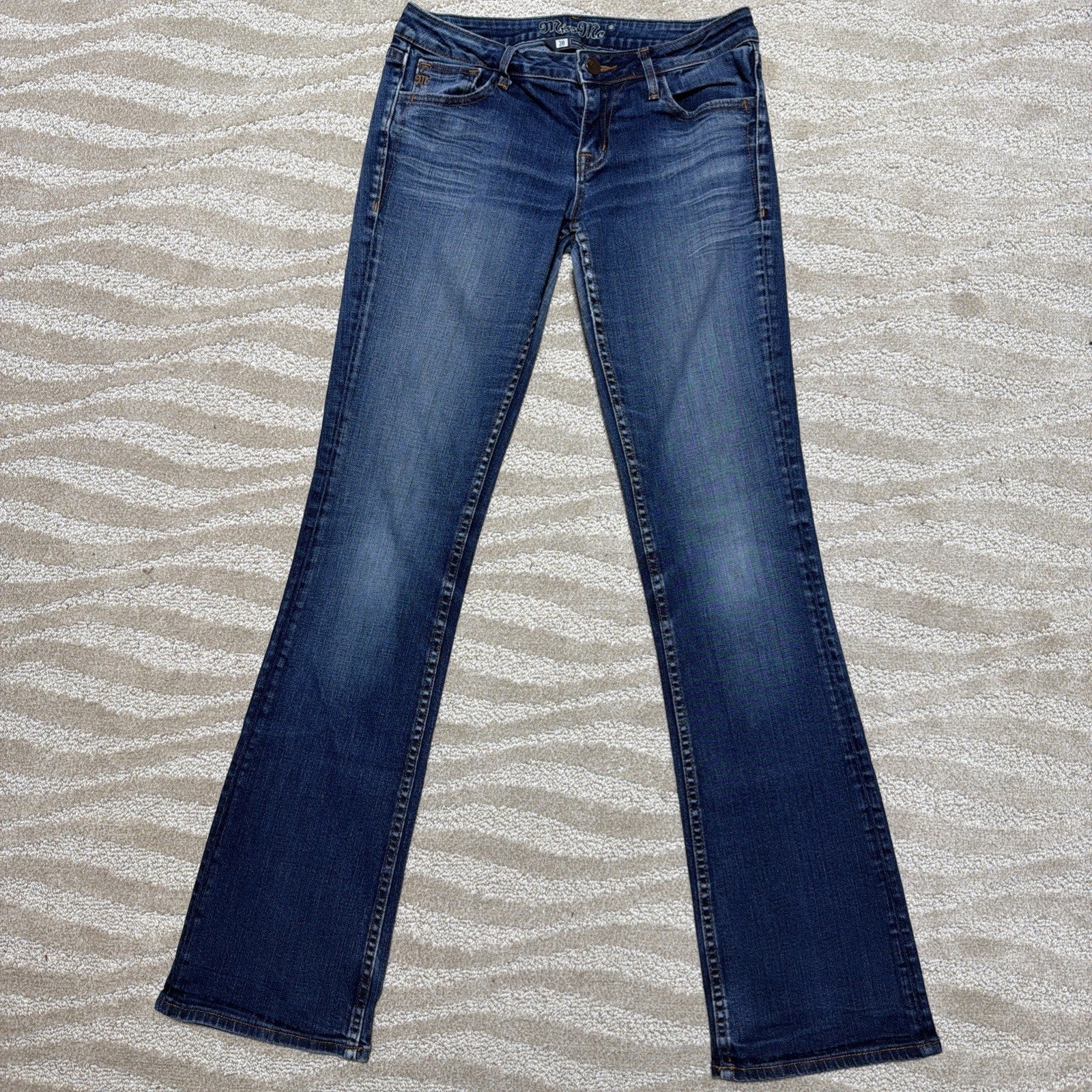 Miss Me Audrina Jeans Women's Size 28x32 Low Rise Bootcut Stretch 0748