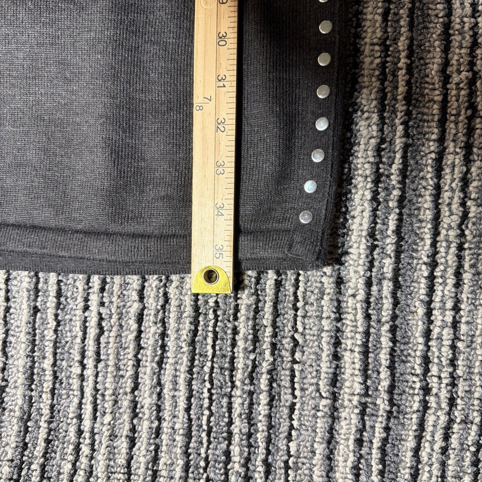 Marc New York-Andrew Marc Stud Trim Sweater Dress Size Small