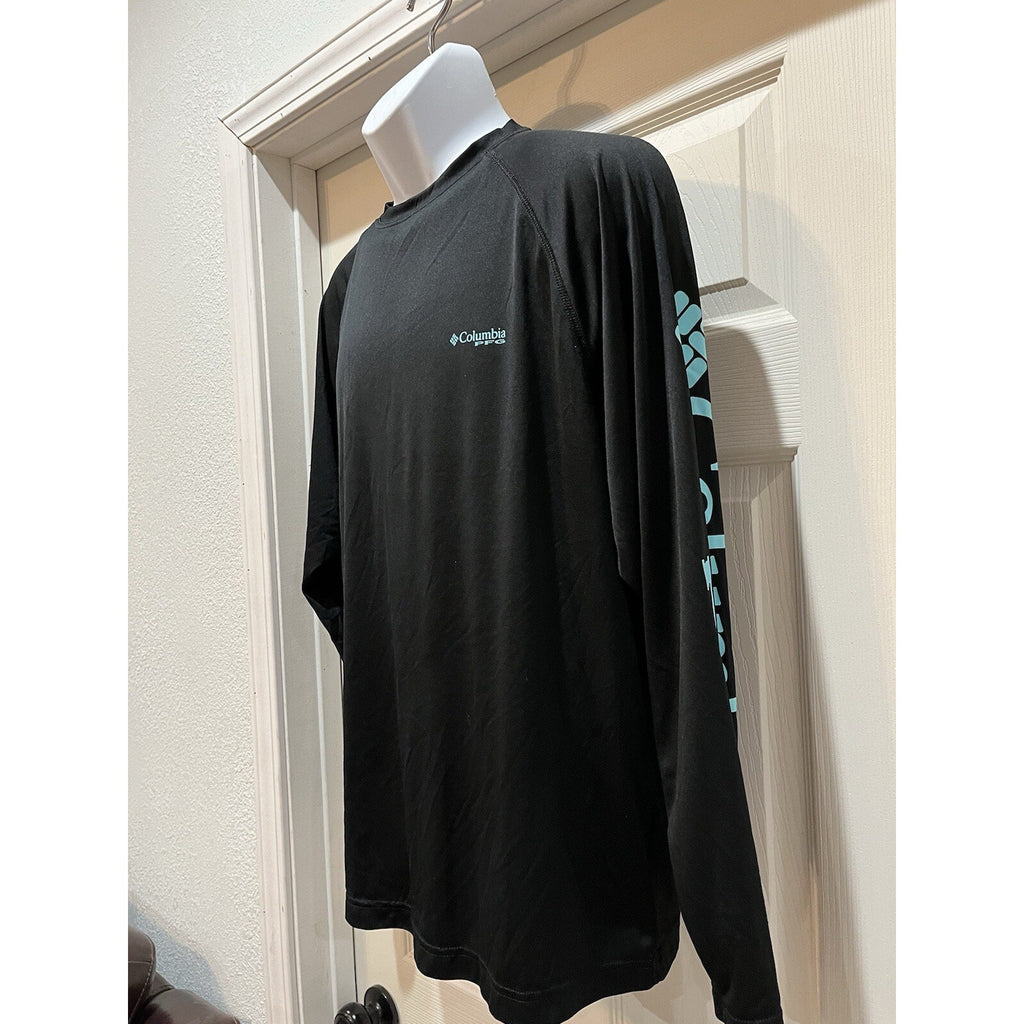 Columbia Sportswear Men's Black Terminal Tackle Shirt Size Medium Fishing Hunt
