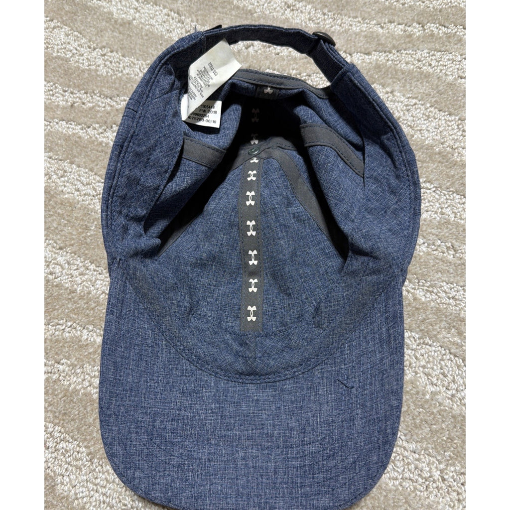 Under Armour Baseball Cap Unisex Blue One Size Adjustable Embroidered Logo