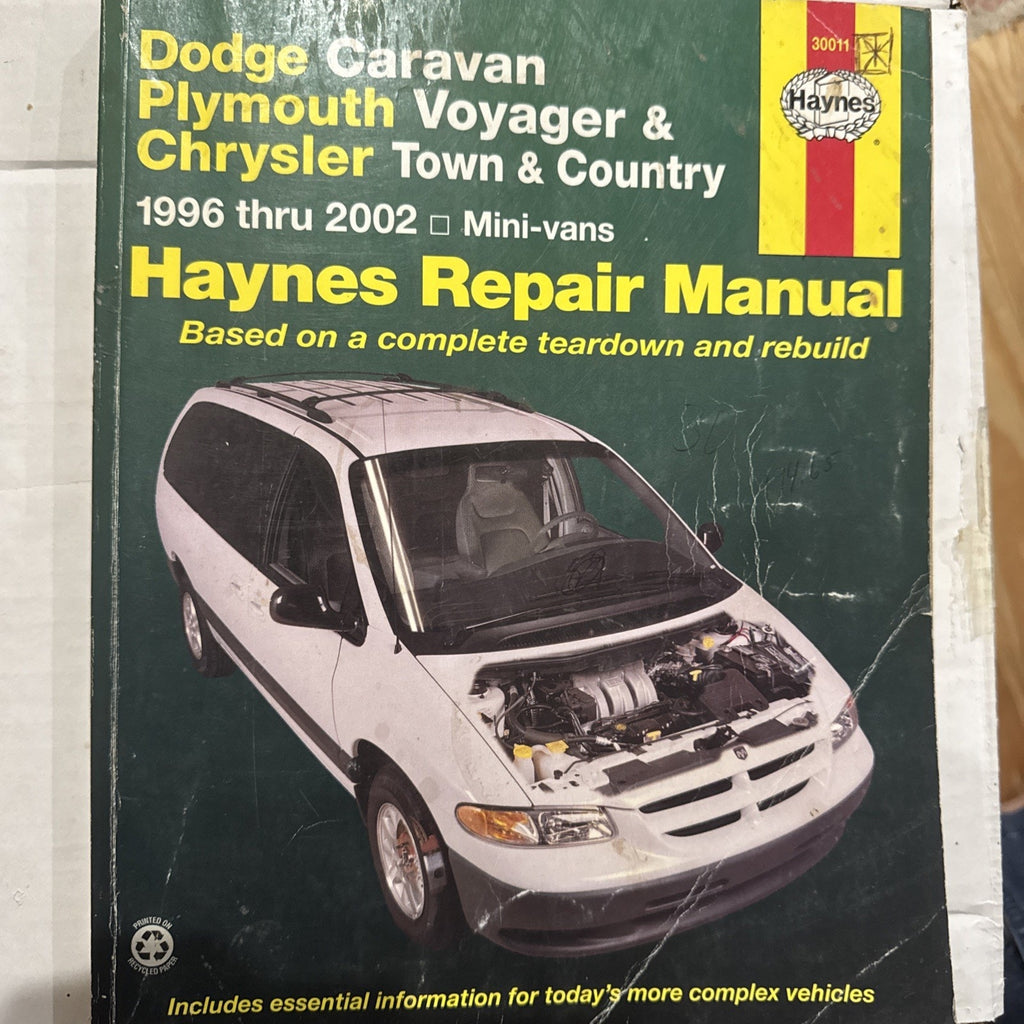Haynes 30011 Manual 1996-2002 Dodge Caravan Plymouth Voyage Dodge Town & Country