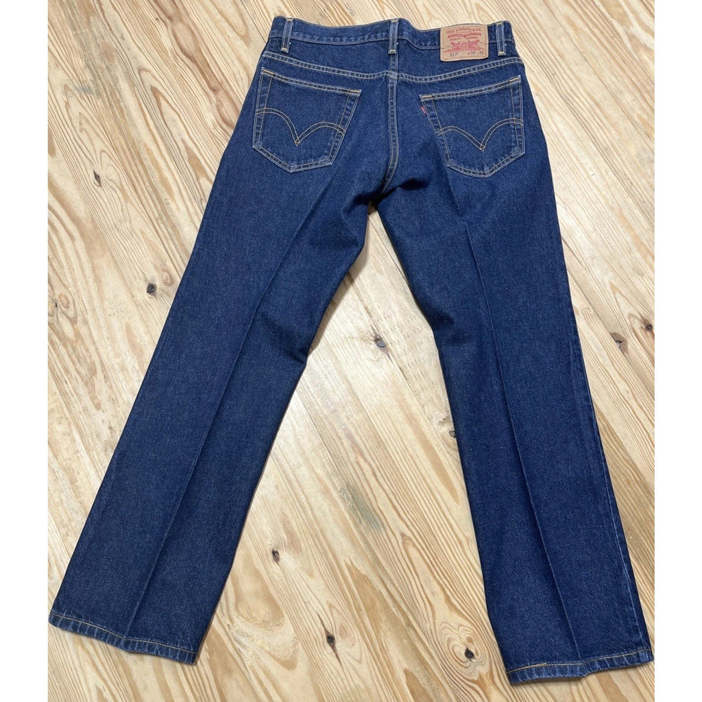 Vintage Levi's 517 Bootcut Jeans Men's Size 36x30 Dark Wash