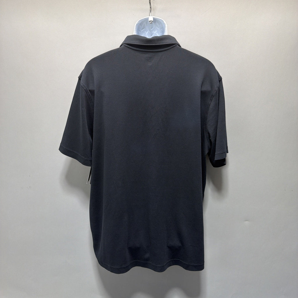 14th & Union Nordstrom Black Men’s Interlock Short Sleeve Polo Shirt 2XL NWT