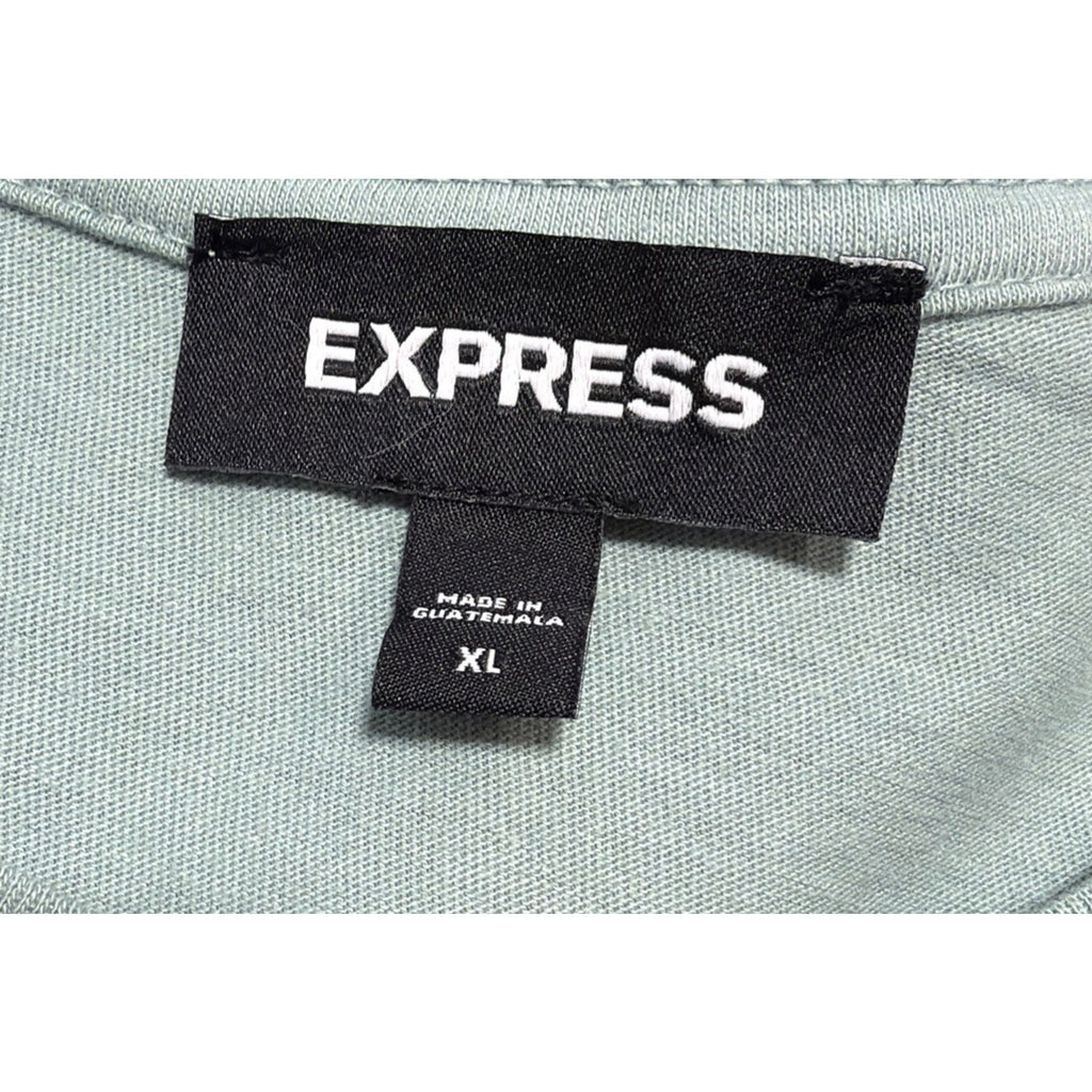 Express Mens Graphic T Shirt Size XL City X Logo Green Urban Preppy Beach
