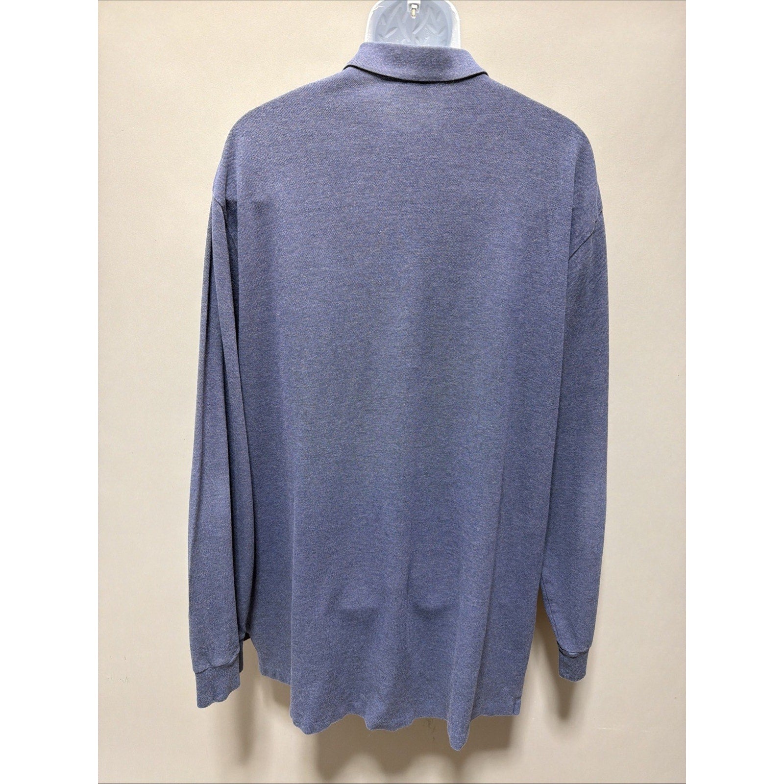 Ralph Lauren Polo Mens 2 Button Long Sleeve Embroidered Shirt XXL Navy Preppy